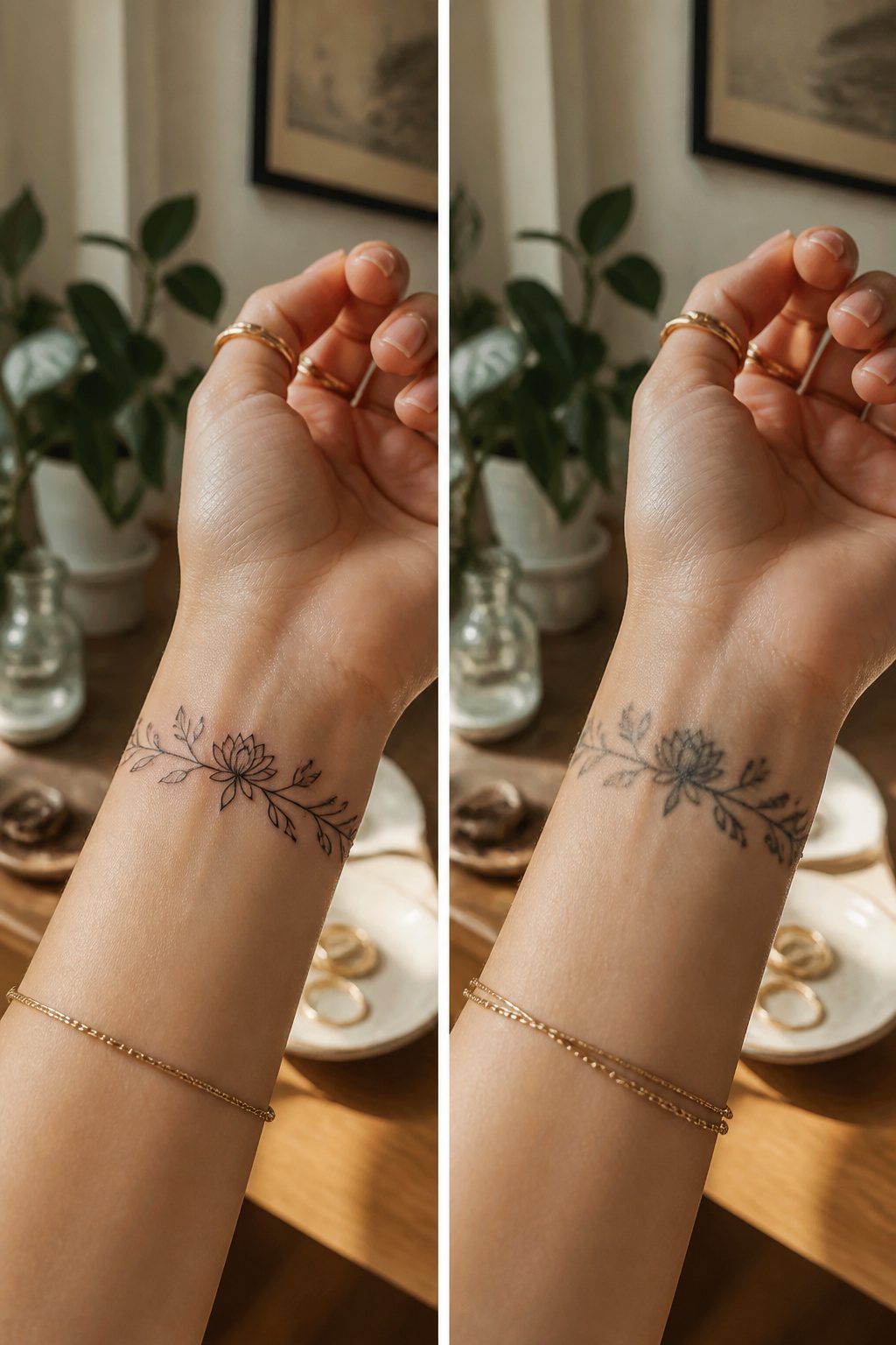 Fine Line Tattoos for Women: 8 Ideas for Minimal, Lasting Ink 12 Fine line tattoos displayed, illustrating longevity and fading differences.
