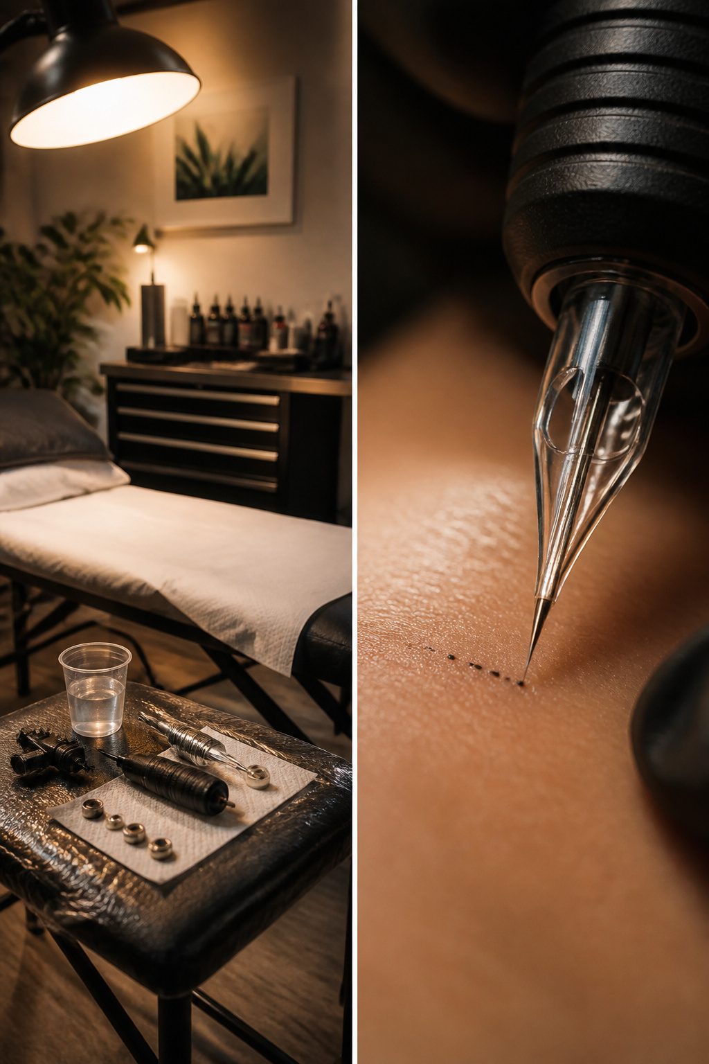 Fine Line Tattoos for Women: 8 Ideas for Minimal, Lasting Ink 9 Image showing a fine line tattoo needle setup for intricate designs.