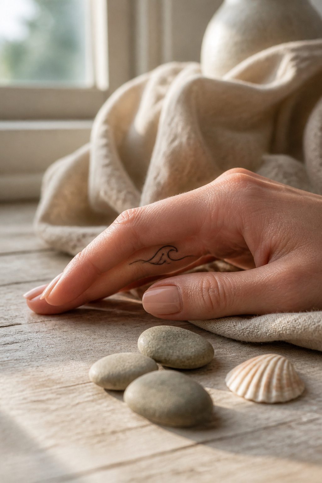 30 Finger Tattoo Ideas for Women: 2026 Guide to Tiny, Meaningful Ink 17 Tiny wave tattoo on the side of a finger.