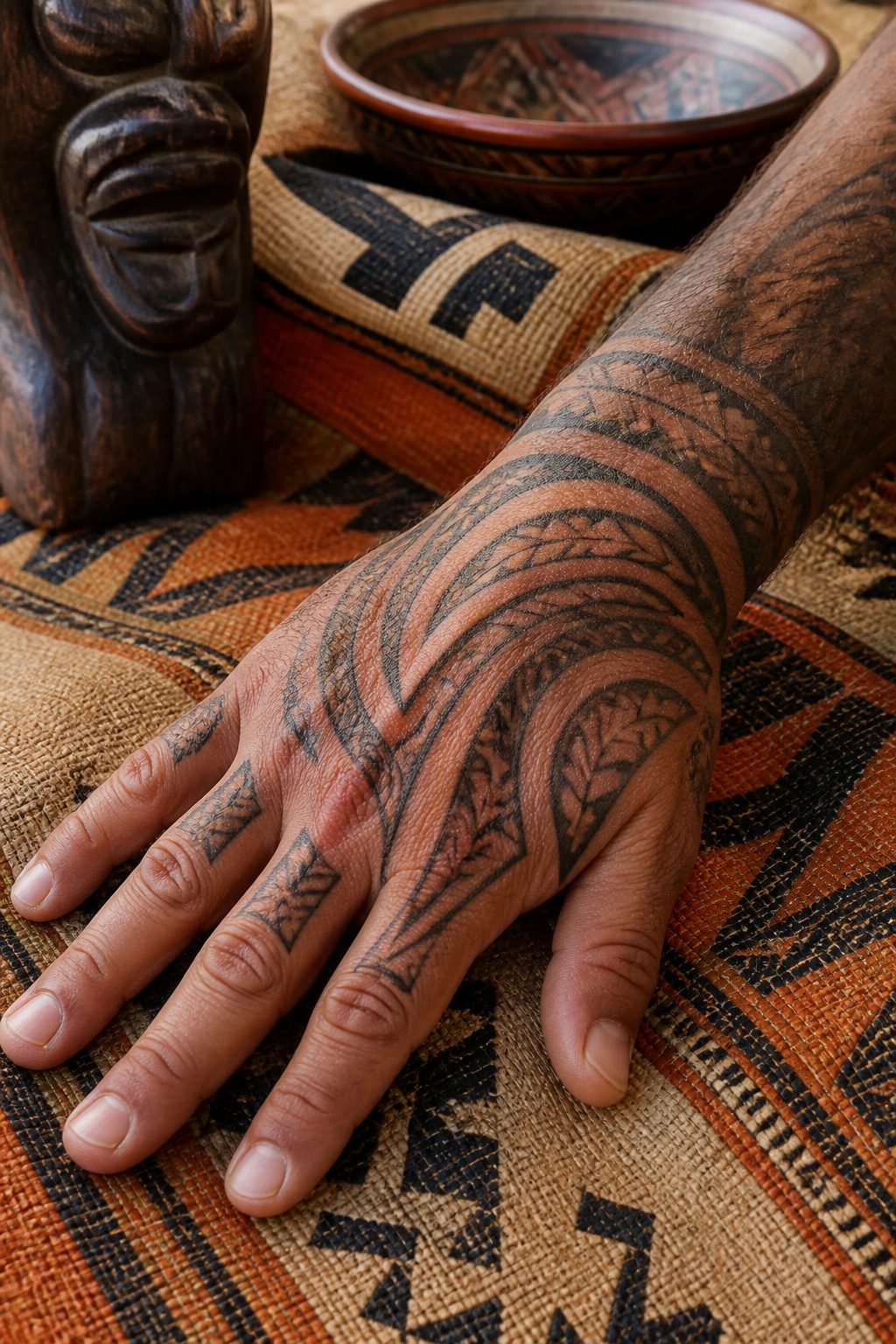 10 Hand Tattoo Ideas for Guys: Designs & Styles for 2026 15 Tribal tattoo design on a man's hand.