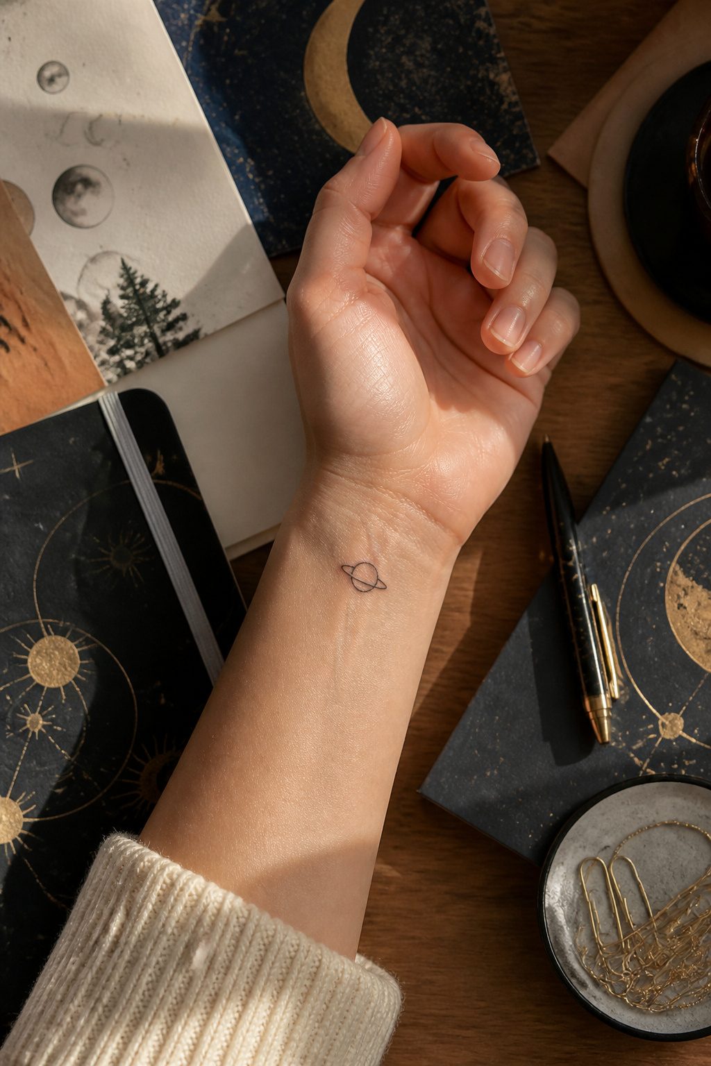 12 Little Tattoo Ideas for Women: Simple, Small Designs 9 A small constellation tattoo on the forearm.