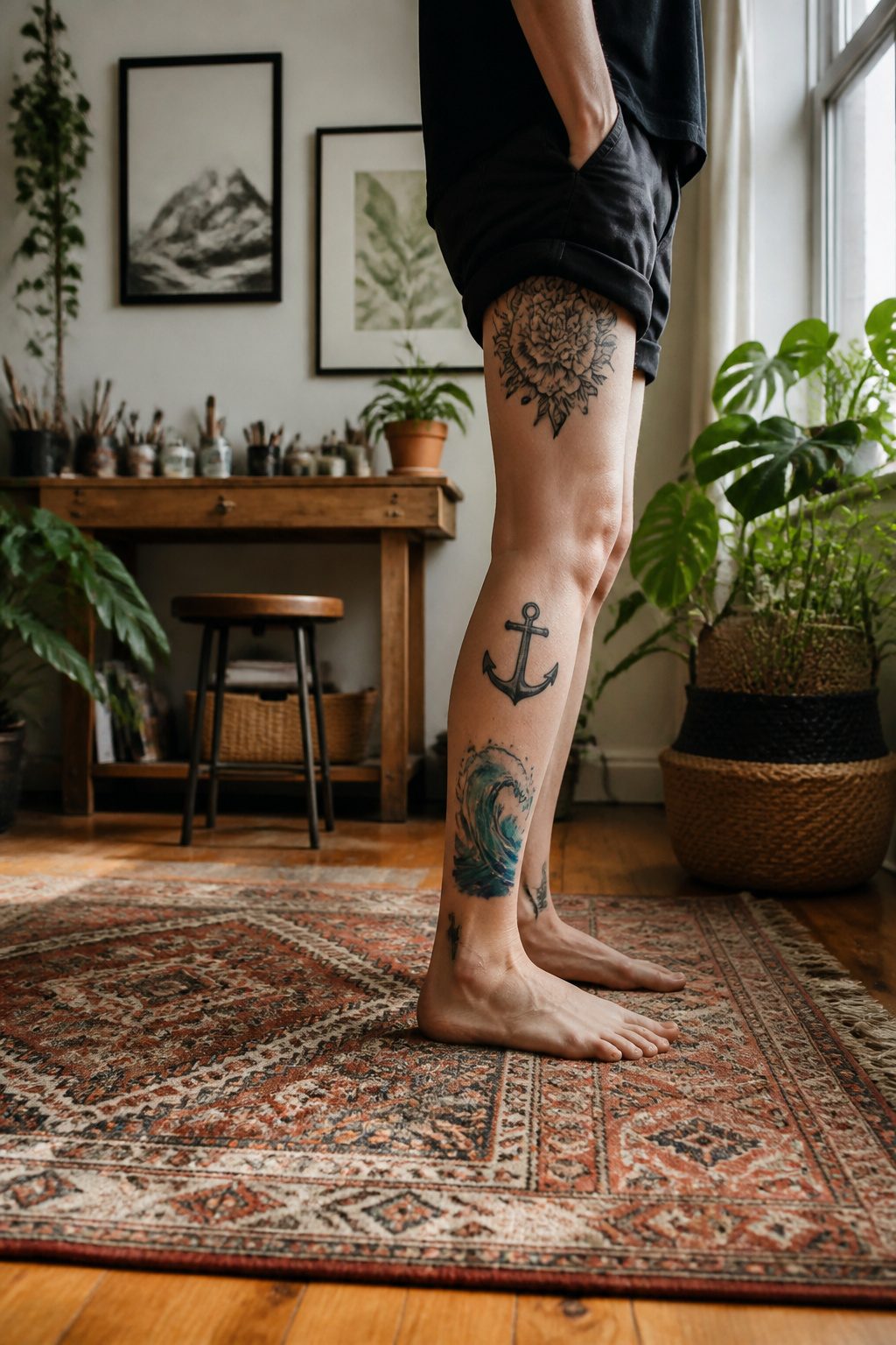 Patchwork Tattoos: Planning, Styles, Placements & Cost Guide 2026 8 A photograph showing various tattoo placements on the arms.