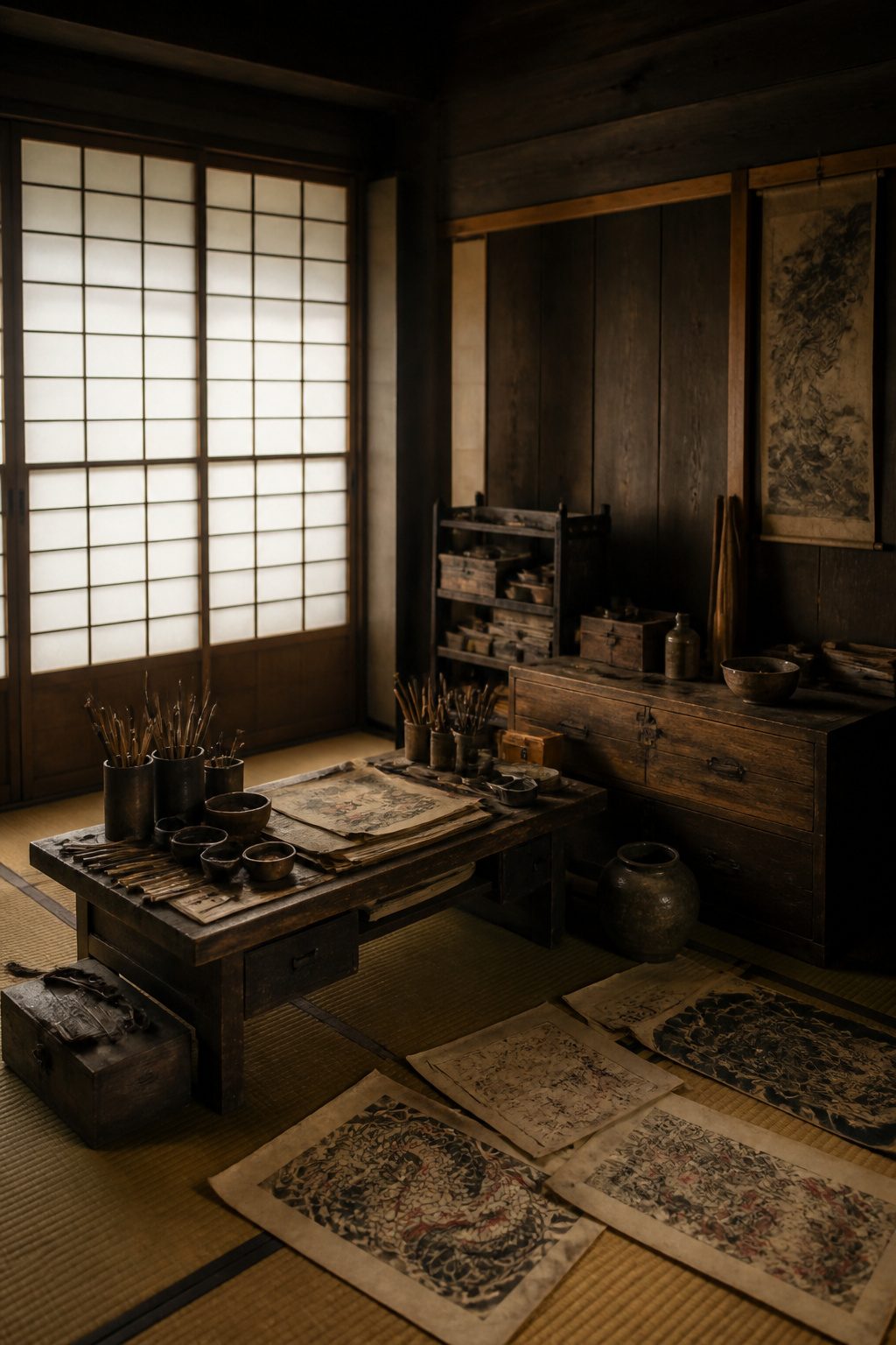 Historical punitive markings representing early Japanese tattoo practices.